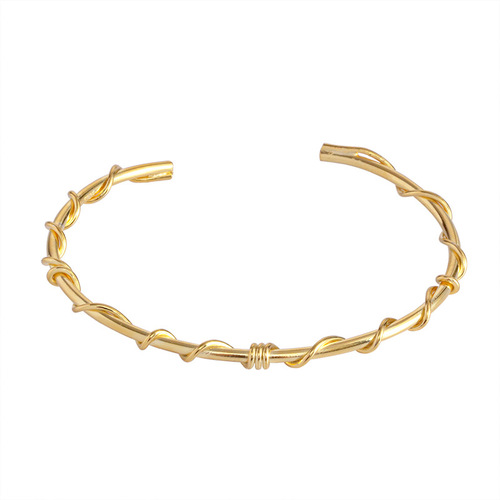 Under the Banyan Tree S925 Silver Handmade Open Tree Rattan Wrapping Bracelet for Women Simple Temperament Fashion Personality Bracelet Trendy