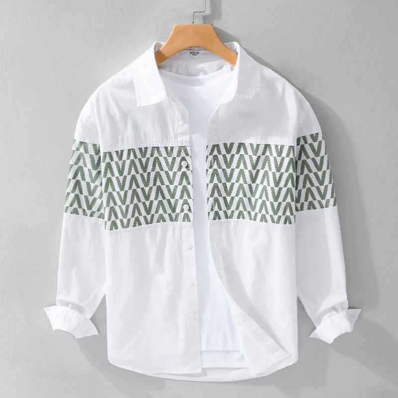 Демисезонная трендовая рубашка для отдыха, oversize