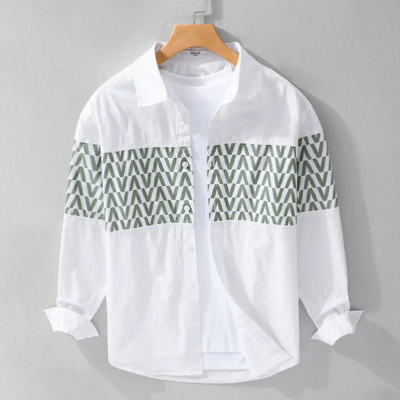 Демисезонная трендовая рубашка для отдыха, oversize