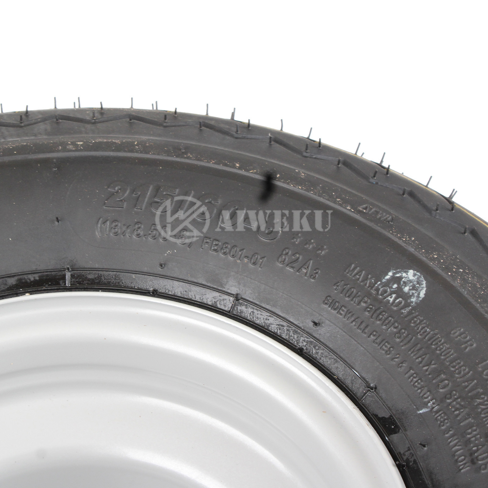 高尔夫球车轮胎18x8.50-8带轴轮毂改装拖车手推车轮载重轴承钢圈