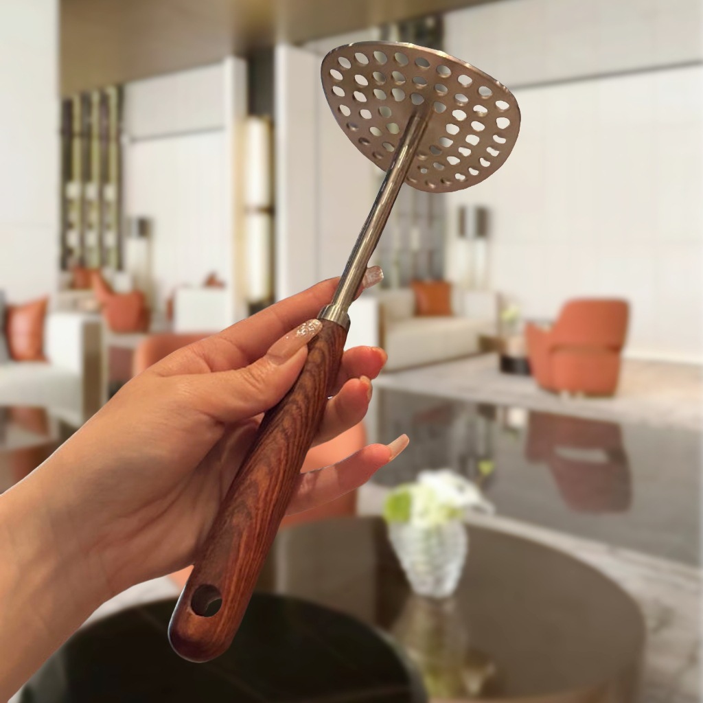 304 stainless steel potato puree press home masher baby food fruit masher kitchen gadget