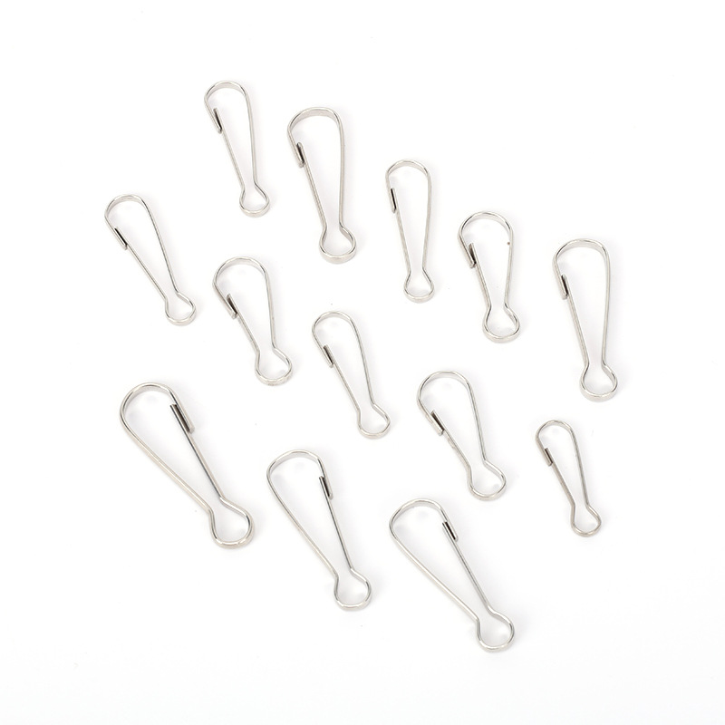 Botón de gancho de cintura de cerdo de metal en stock 8 botones DIY accesorios de llaveros image 5