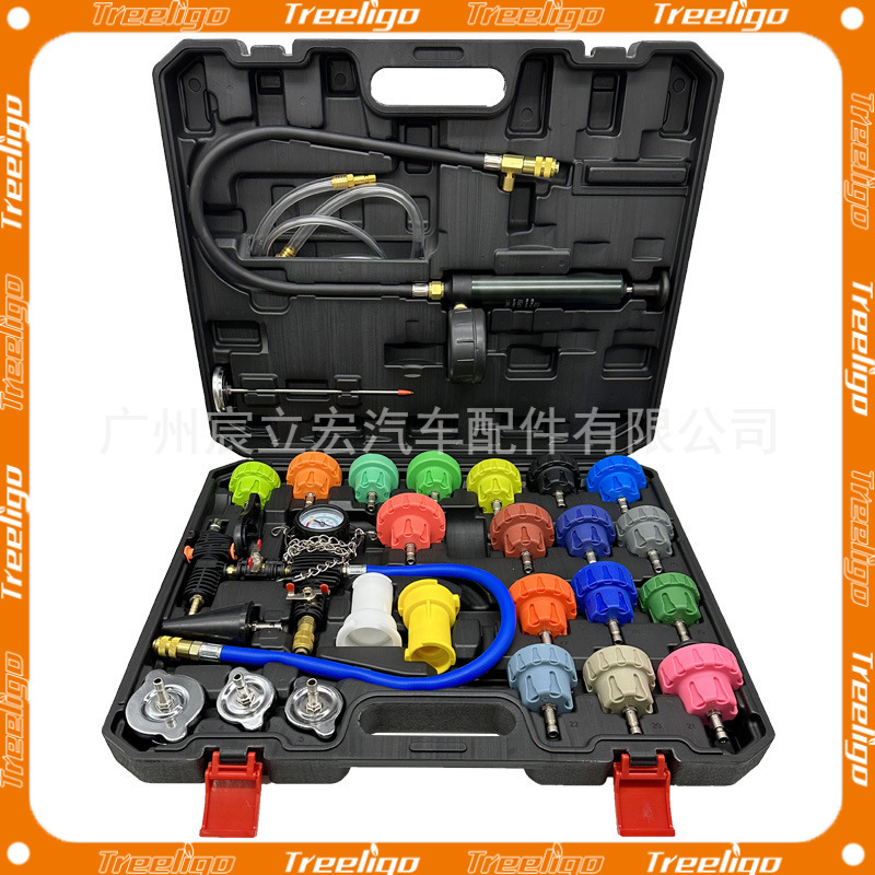 Herramienta de medición de fugas de presión del tanque de agua del automóvil, anticongelante, llenado de reemplazo, manómetro de refrigerante de vacío