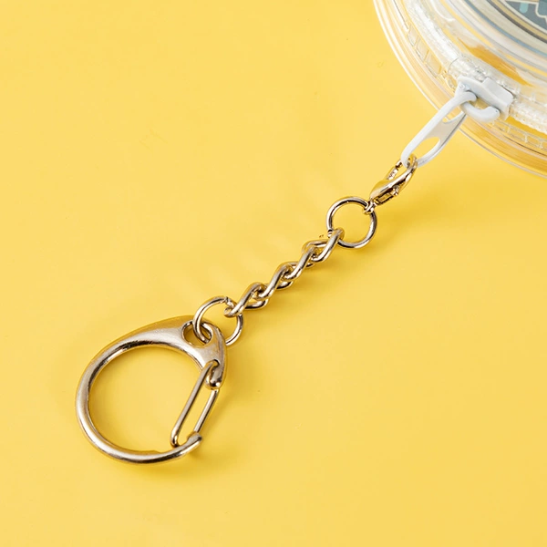 White -colored keychain