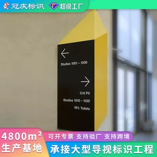 校园导视牌导向牌校区地图导览牌教学楼楼层索引牌道路指示牌定制