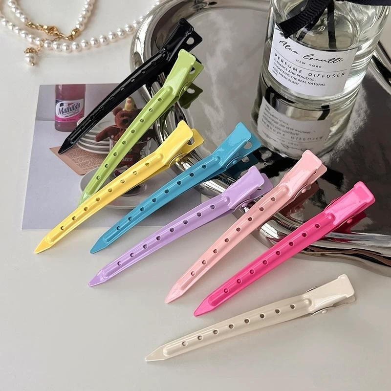 9cm Красота шпилька Радуга ярких цветов Бесшовная аэрозольная краска Зажим «утконос» DIY Головные уборы Аксессуары Прямые продажи с фабрики