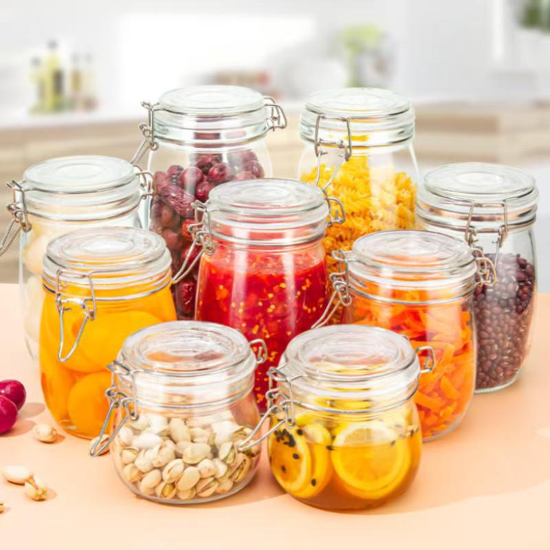 玻璃瓶储物罐柠檬蜂蜜百香果瓶腌制泡菜坛子带盖密封罐子密封保鲜
