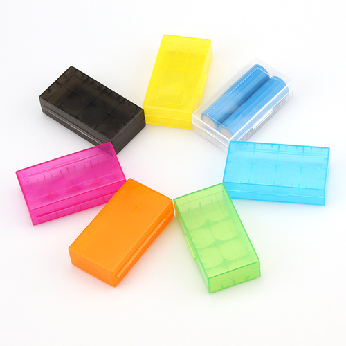 18650 battery storage box battery box 4 No. 5 and 4 No. 7 batteries accessories storage box transparent plastic dustproof