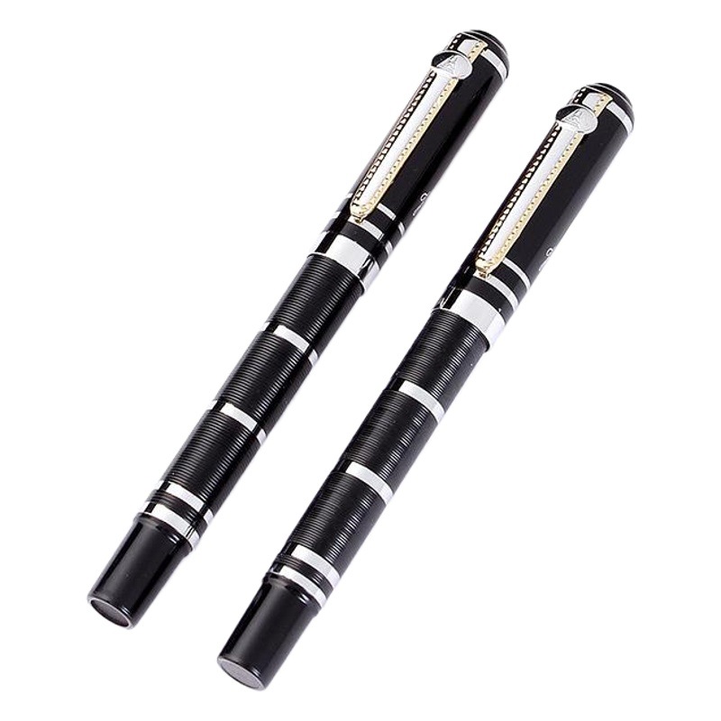 Venta al por mayor de metal punta curva pluma firma pluma perla pluma negocio publicidad regalo tinta pluma entrega de una sola pieza