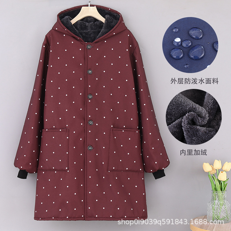 Nuevo tipo de abrigo a prueba de agua, a prueba de aceite, abrigo de lana gruesa, abrigo de invierno, abrigo de invierno a prueba de viento, abrigo largo para el hogar