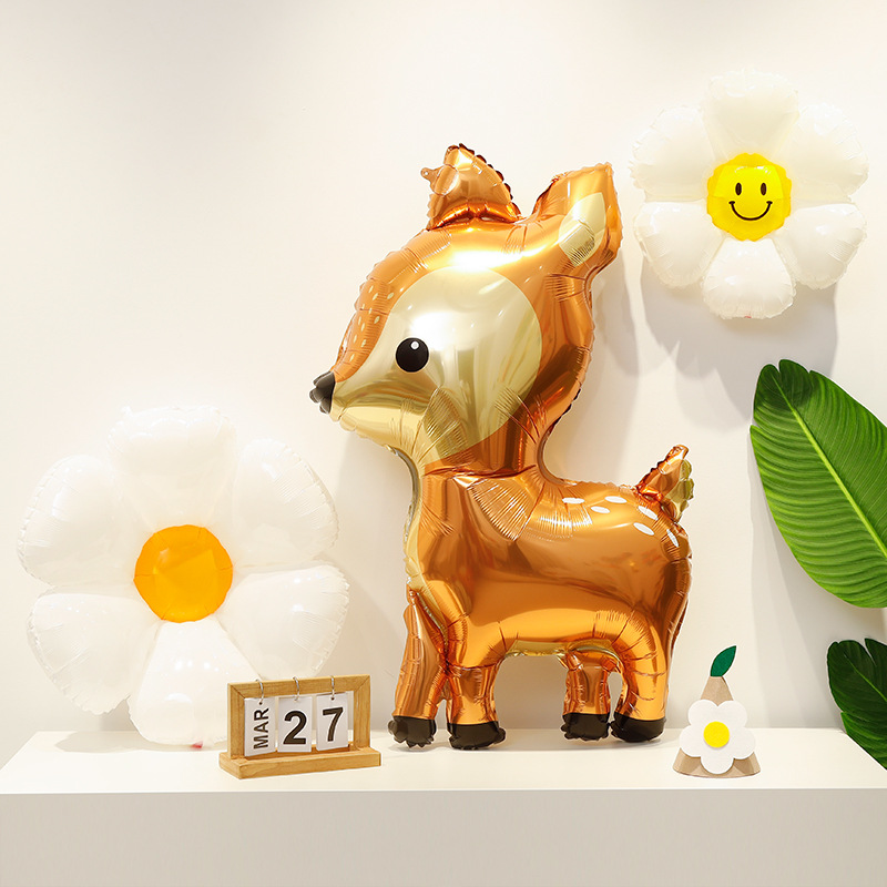 Decoración de cumpleaños para bebés con temática de regreso a clases, globos de animales de dibujos animados, diseño de fiesta infantil, sesión de fotos, jirafa, elefante