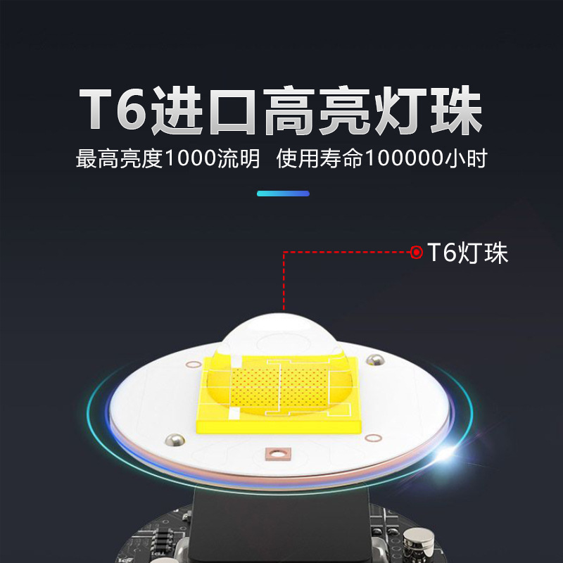Faro de batería de litio Jiang Fenfa 8590 luz fuerte, súper brillante, de largo alcance, impermeable, recargable, faro de mina de carbón de larga duración image 4