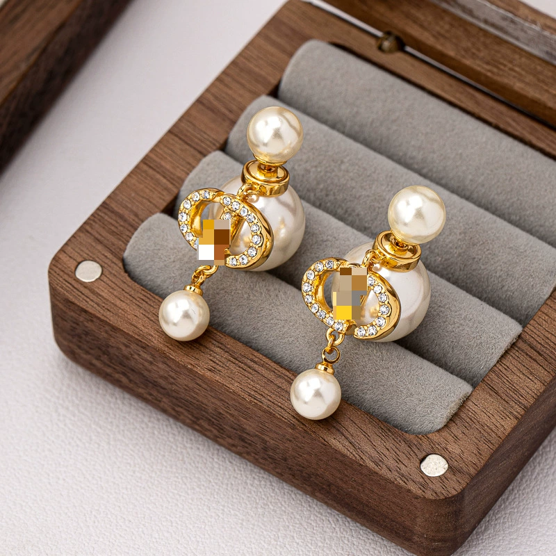 Серебряная игла, подвеска из жемчуга, маленькие серьги с кисточками, серебро 925 образец, стиль лёгкого люкса, высокое качество, оптом