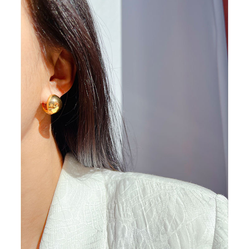 Fashion Geometric Copper Plating Ear Studs 1 Pair