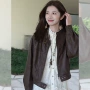 咖色好看新款秋冬夹克