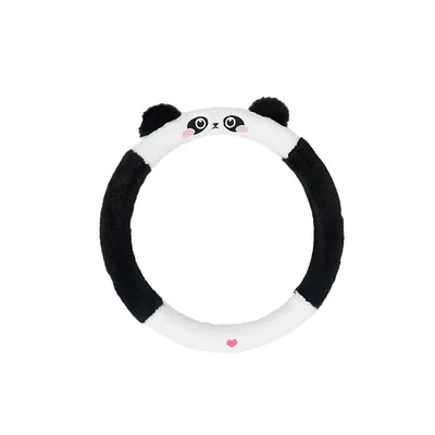 Seat cushion, seat cover — Blue Rain Car Seat Cushion, Suitable - rabbit-fur-embroidered-panda-steering-wheel-cover