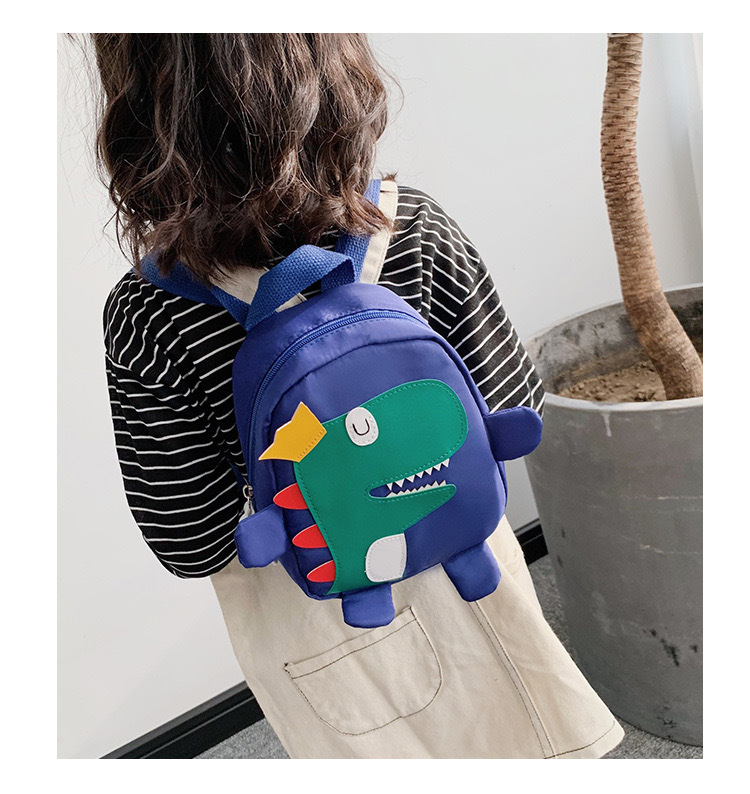 New Dinosaur Backpack Cartoon Children's Shoulder Bag Kids Korean Oxford Cloth Kindergarten Baby School Bag 