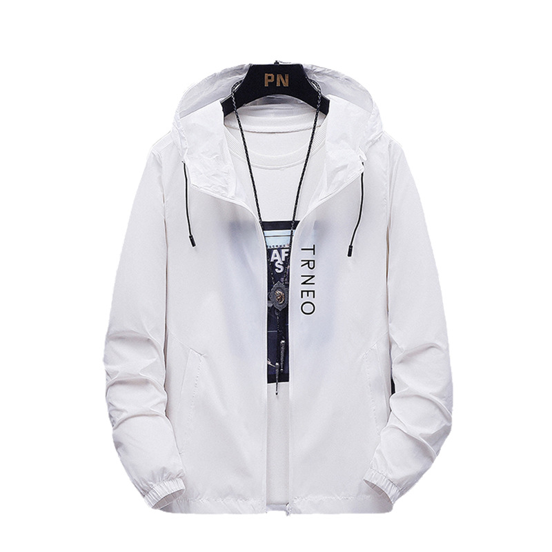 Chaqueta de protección solar de moda nueva chaqueta delgada de hombre de verano al aire libre ventilada ropa de piel anti-UV image 5