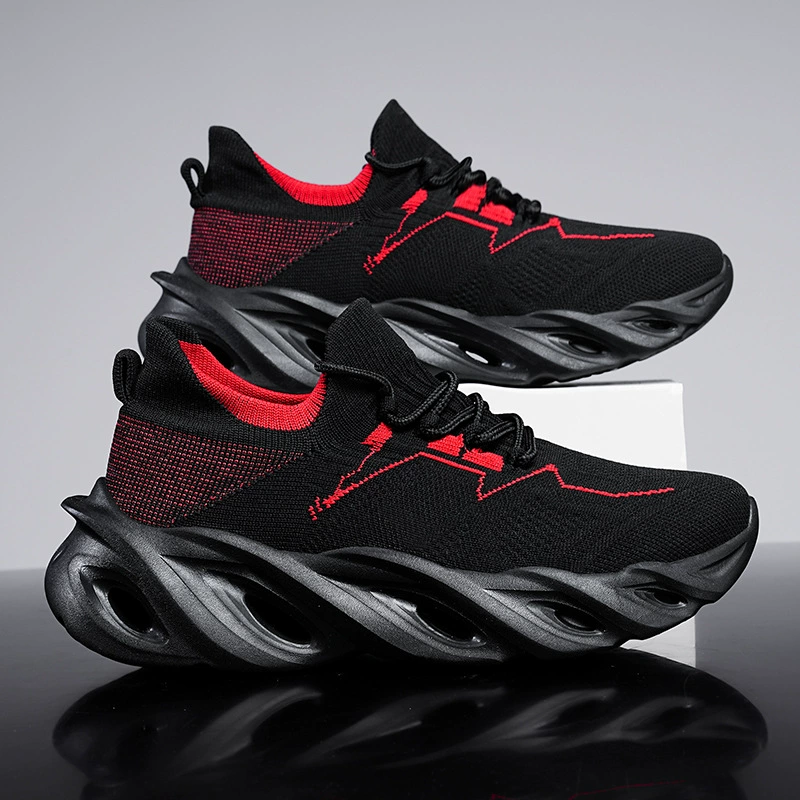 Трансграничная обувь большого размера с тканой сеткой, мужская уличная повседневная спортивная обувь, легкие дышащие молодежные модные кроссовки