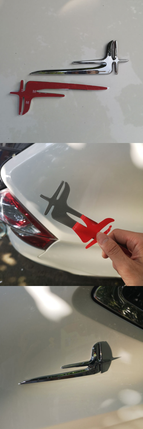 Suitable for Mercedes-Benz C-Class and E-Class C200L, extended version of the rear window fender side emblem, featuring the Flying Swallow logo, for application on the C-pillar