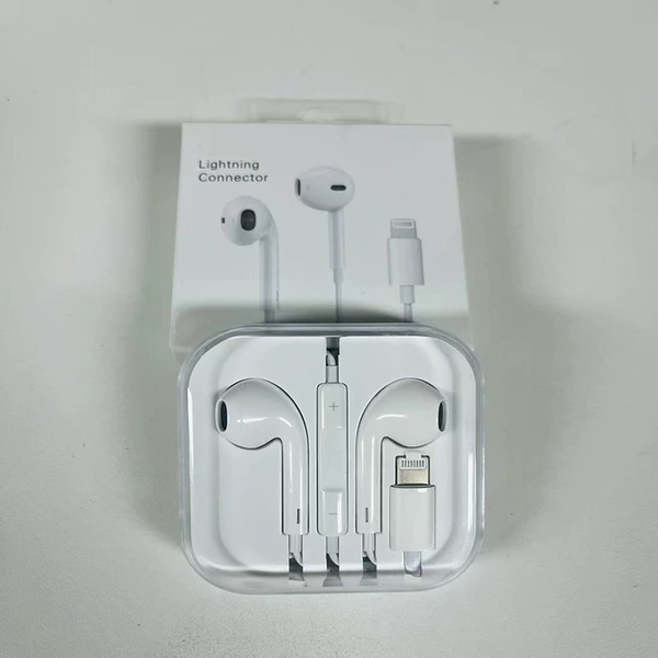 Apple, copper headphones, box