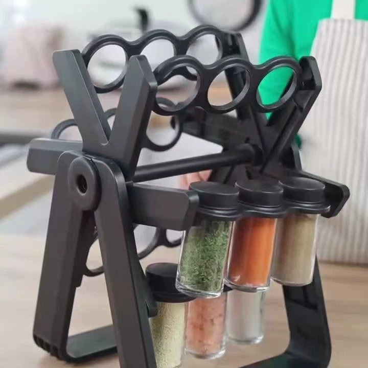 Spice Rack Shelf Rack Rotating Kitchen Glass from Yomiego