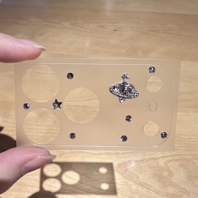 High-end, niche, suitable for 18P/18PM, high aesthetic value, 17P/17PM, Korean-style small rhinestone handmade lens protector High-end, niche, suitable for 18P/18PM, high aesthetic value, 17P/17PM, Korean-style small rhinestone handmade lens protector