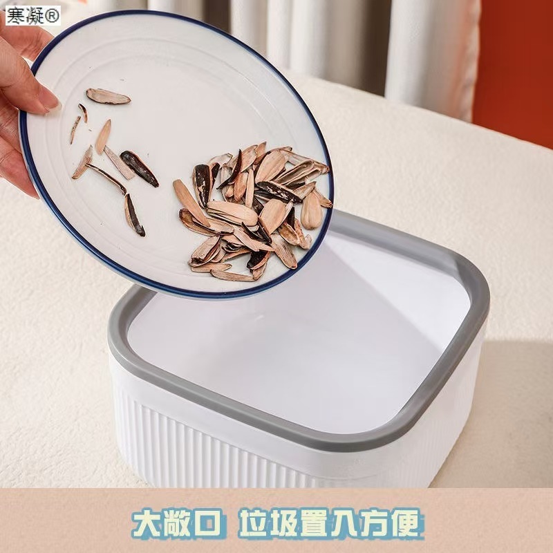 桌面垃圾桶迷你可爱桌上茶几ins风收纳桶小号轻奢创意家用 纸篓筒|undefined