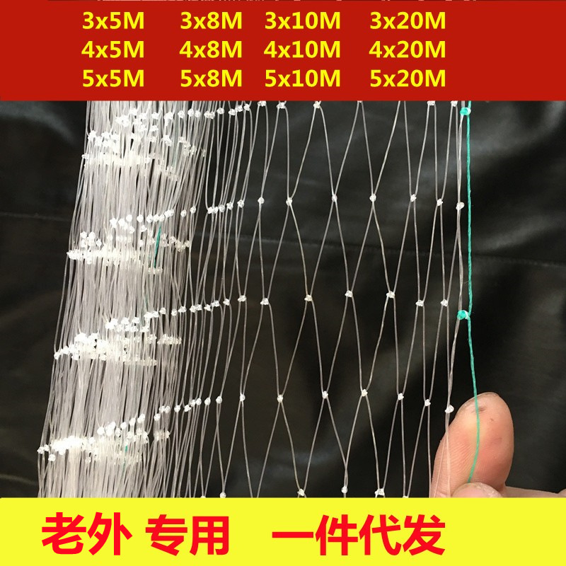 出日本欧美果园防护网尼龙网跨境亚马逊庭院园林白色透明防鸟网