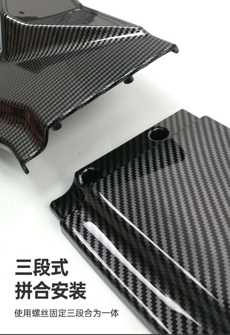 Suitable for Tesla Model 3 Front Shovel Front Face Decoration Modification Accessories Sports Front Shovel Surround Modification
