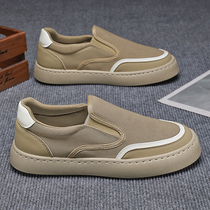 Spring And Summer Breathable Slip-On Lightweight Men's Casual Shoes, Mesh Luxury-Inspired Old Beijing Cloth Shoes, Men's_vogvips.com