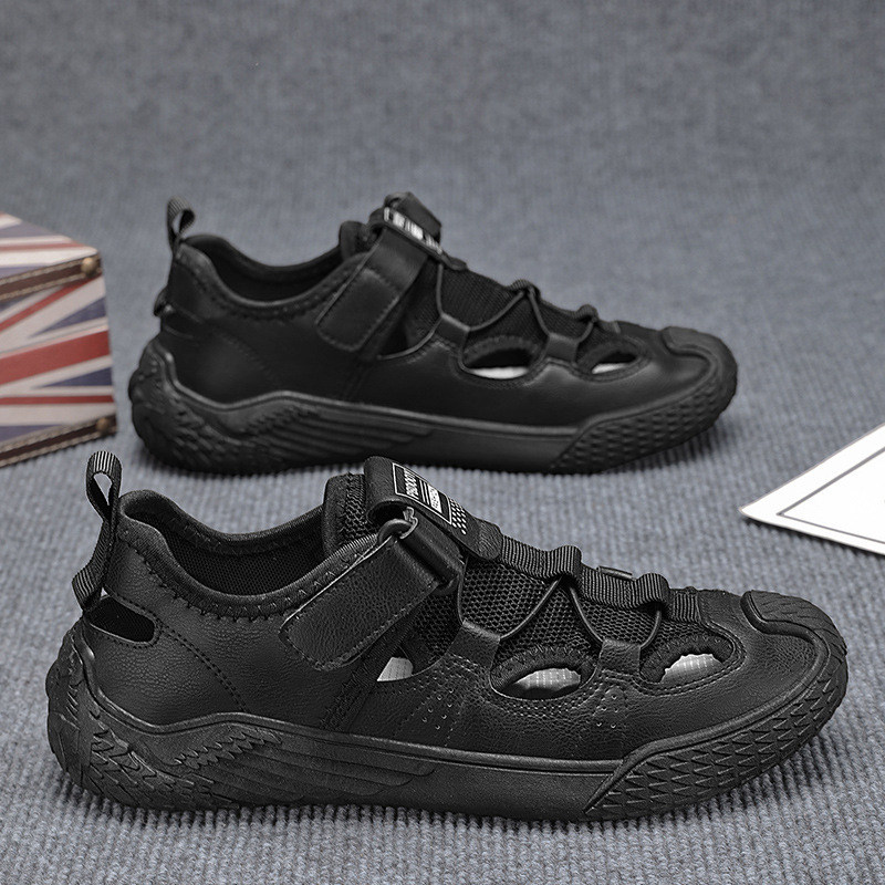 Zapatos de hombre verano nuevo estilo transpirable playa al aire libre zapatos con agujeros sandalias de todo fósforo de tendencia zapatos deportivos ligeros zapatillas casuales image 4