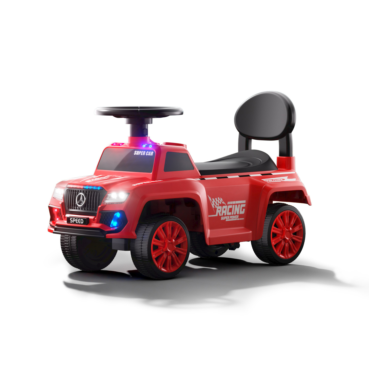 Nuevo patín eléctrico para niños patín anti-rollback puzzle educación temprana protección de seguridad caminante motocicleta de playa