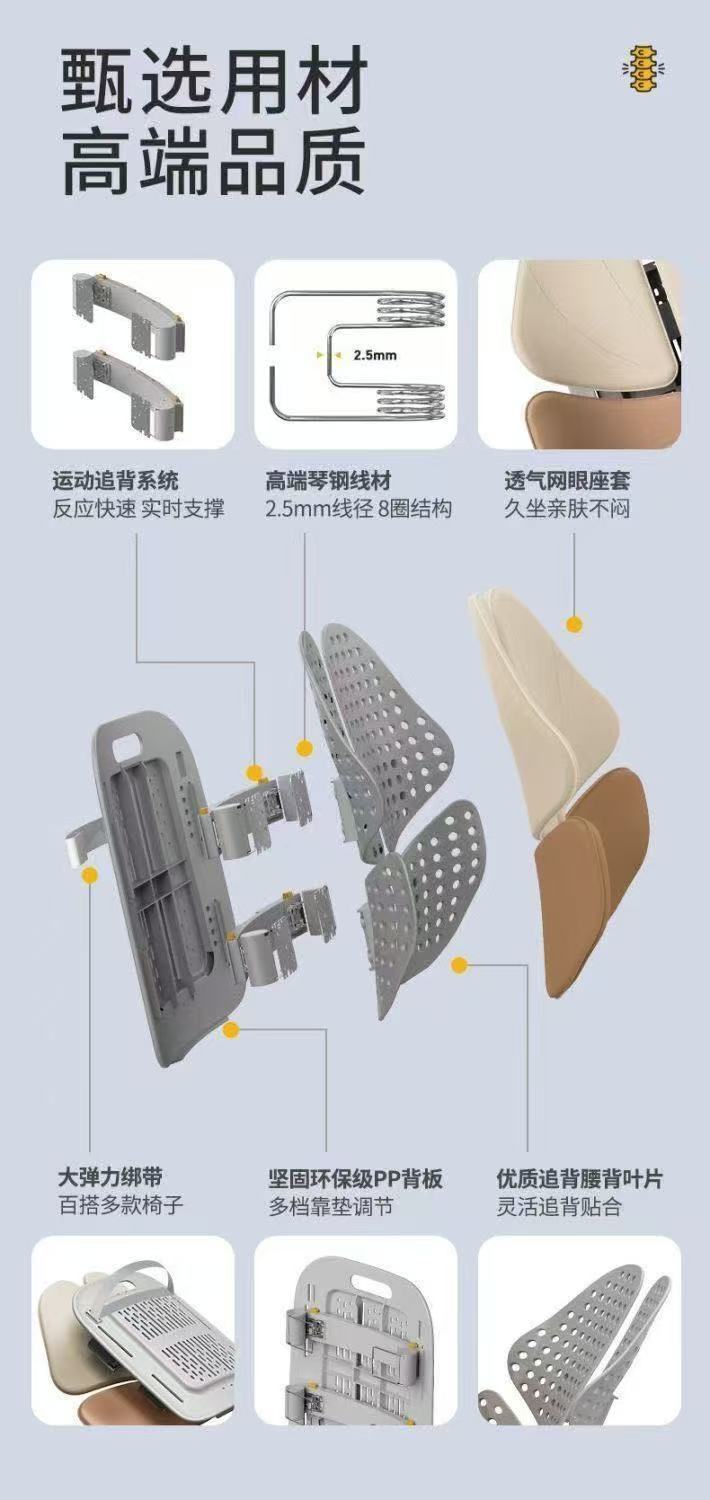 Nortech Lumbar Support Cushion for Long Sitting, Ergonomic Seat Cushion for Office and Car, Lumbar Support Gift