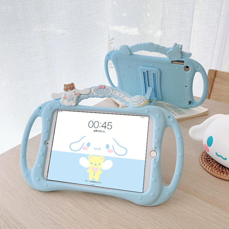 2018新款卡通air3硅膠套ipad保護套10.2寸mini45平板防摔2019