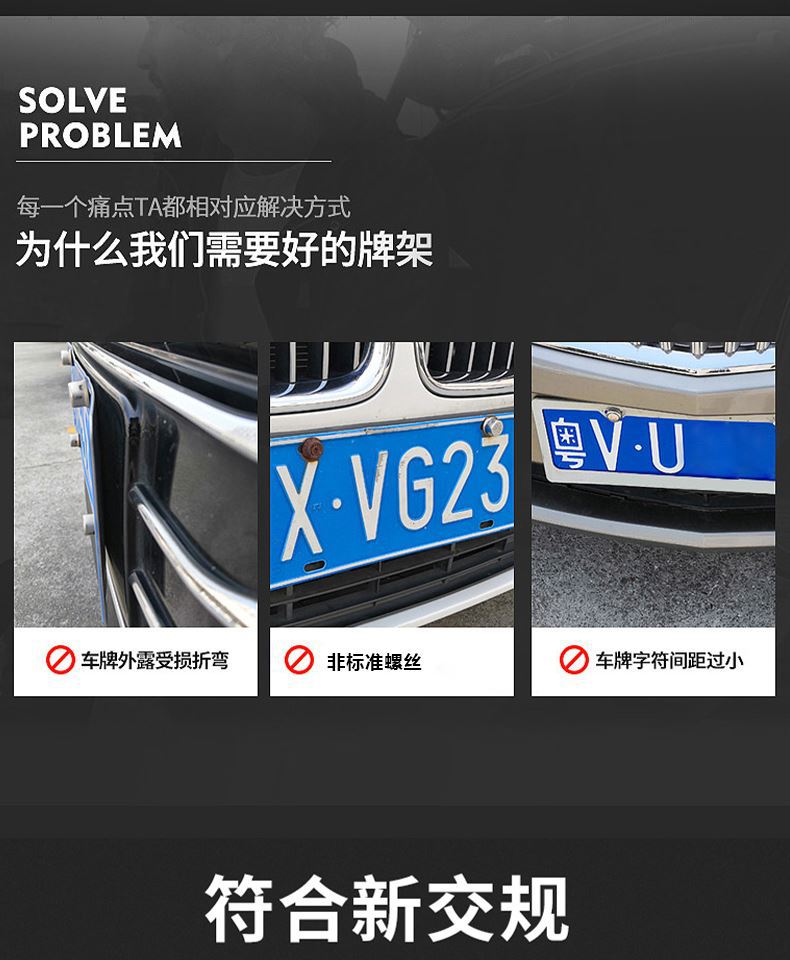 License Plate Frame, License Plate Holder, Car License Plate Frame, License Plate Cover, Carbon Fiber Pattern License Plate Protection Frame, New Energy