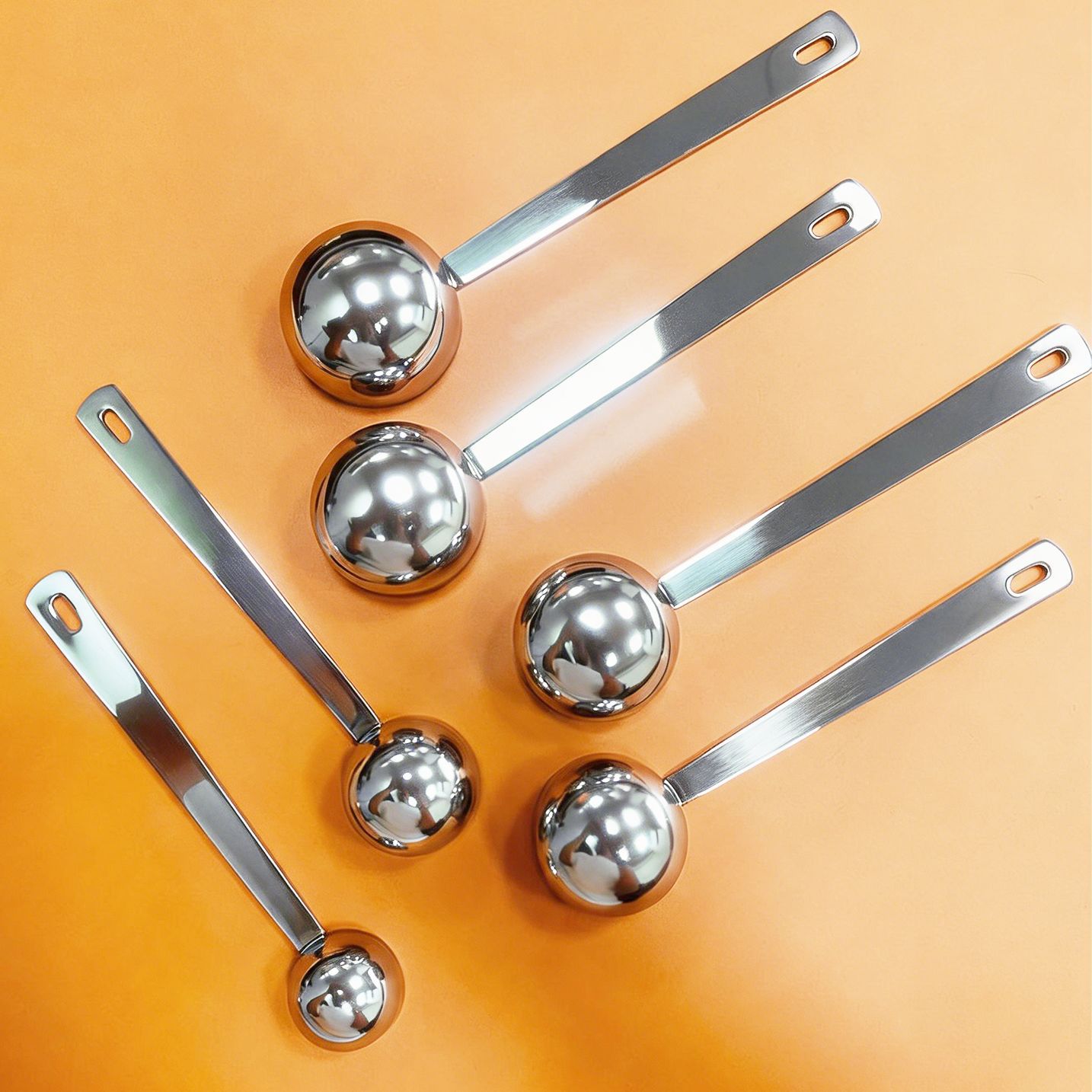 304l cucharas de acero inoxidable, gramos, cucharas de café, cucharas de leche en polvo, cucharas de medición, cucharas de polvo de frutas, cucharas de mezcla, cucharas de vino para hornear