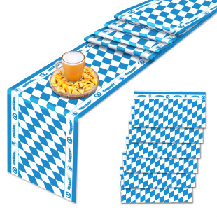 Zc006 German Oktoberfest Table Flag Tablecloth Summer Party Holiday Home Living Room Table Party Decoration