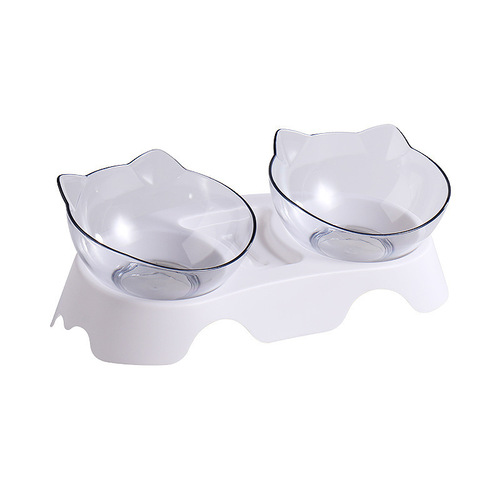 Pet bowls for cats and dogs, automatic drinking water feeders, cat bowls with inclined mouth, single and double bowls, cat food bowls, dog bowls, pet supplies