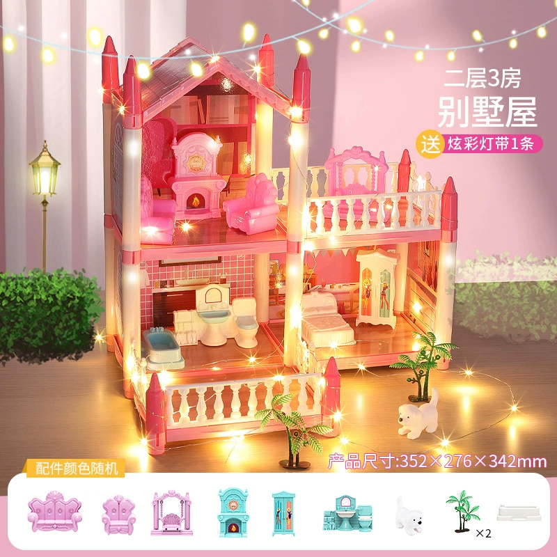 Toy, family castle, villa, set, constructor, house