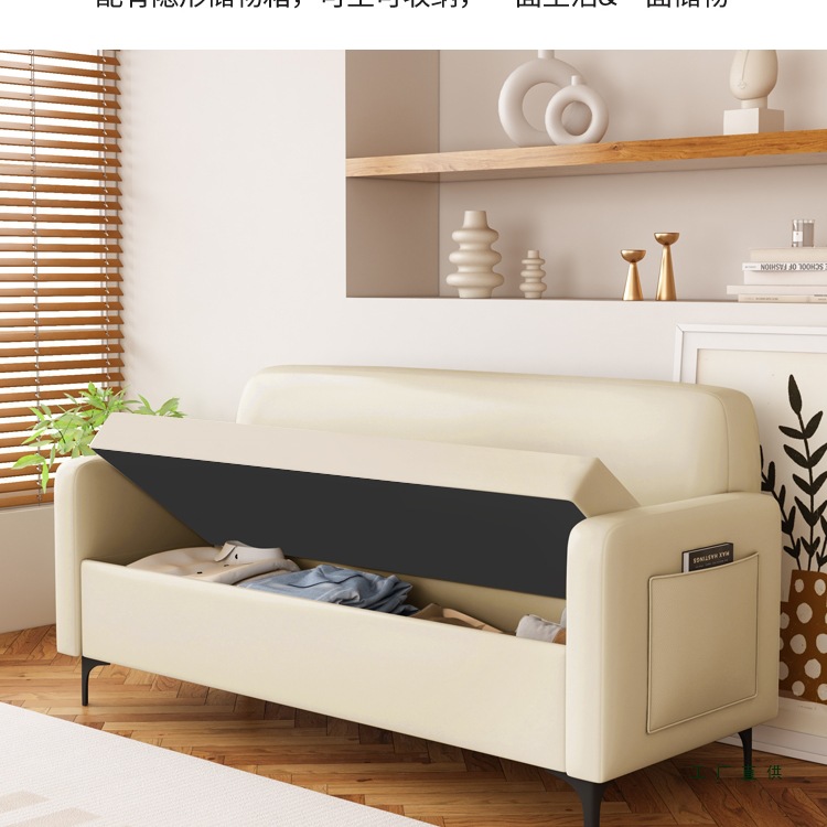 High Box Storage Fabric Small Sofa Small Apartment Rental House Clothing Store Single and Double Modern Simple Straight Row Booth