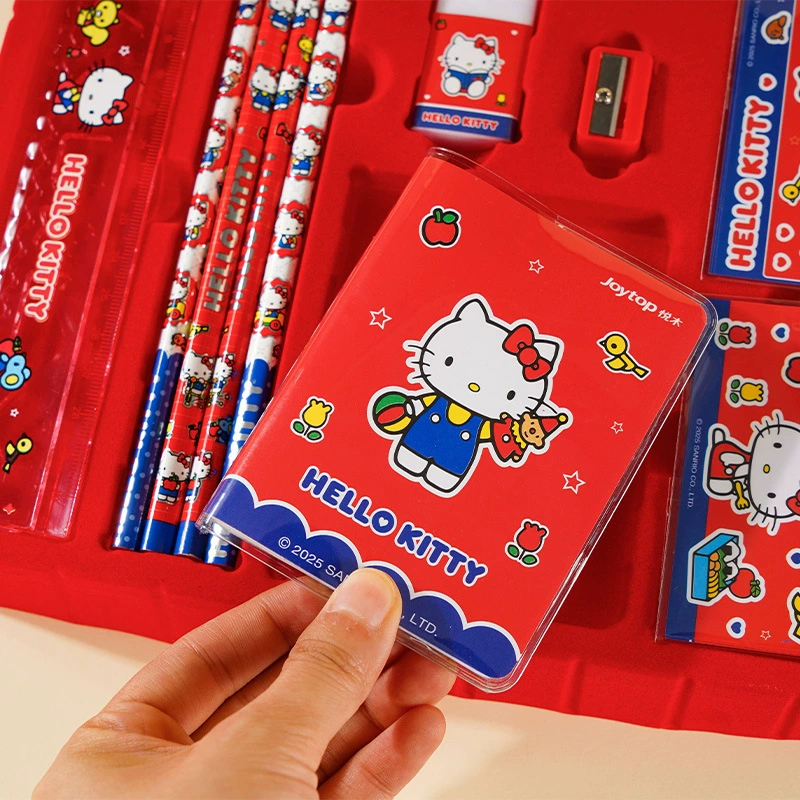 Hello Kitty, оригинальные канцелярские товары, подарочная коробка для учащихся начальных классов, набор, ноутбук, новая коллекция, подарок на день рождения