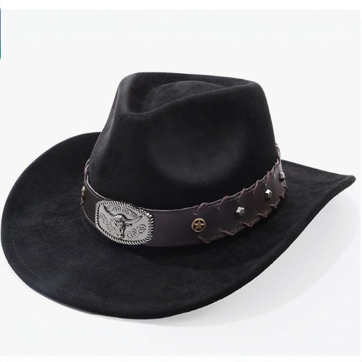 Foreign Trade Wholesale Western Cowboy Hat, Xizang Jazz Hat, Felt Hat, Cowhide Belt Buckle, Riding Hat, Sun Hat