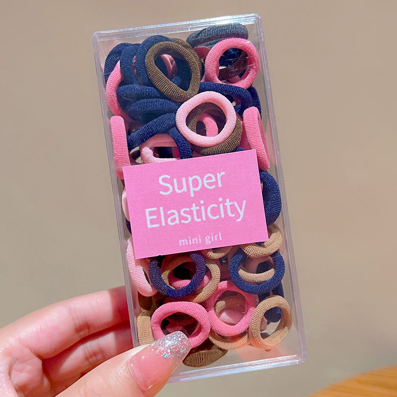 Banda de goma para niños cabeza de corbata femenina chica de alto aspecto no duele el pelo trenza de bebé cabeza cuerda chica Cola de Caballo banda de goma anillo de goma