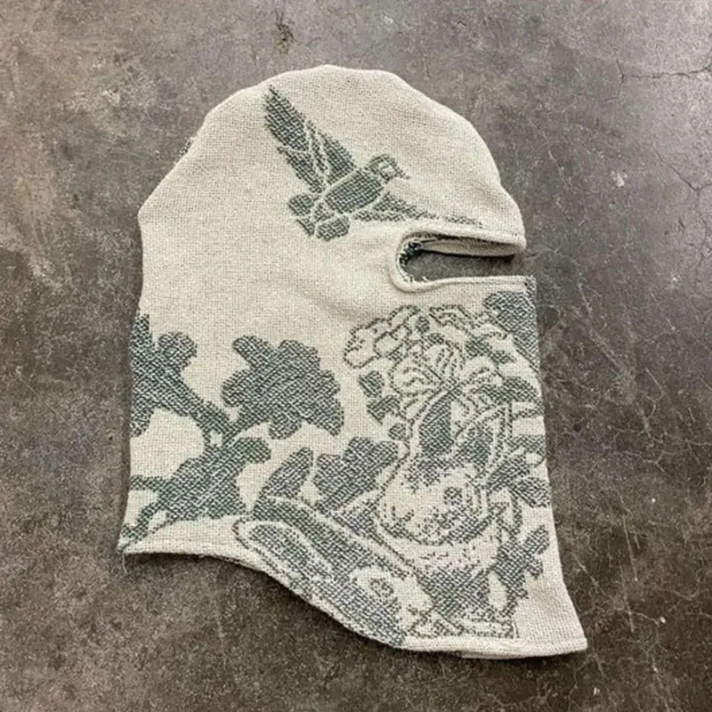 2025 otoño y invierno nueva personalidad floral al aire libre moda moda retró cálida sombrero al por mayor a prueba de viento