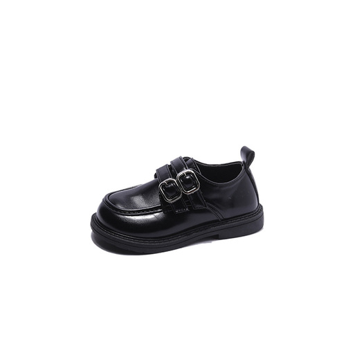 Girls' Leather Shoes  Spring and Autumn New Children's Shoes Casual Versatile Soft Sole Princess Shoes British Style Black Shoes