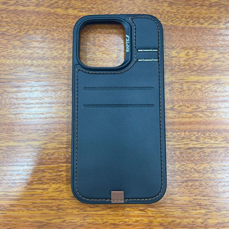 Suitable for Iphone16 Series Magnetic Card Holder Holder Mobile Phone Case Pu All-Inclusive Anti-Fall Protective Cover 16Promax