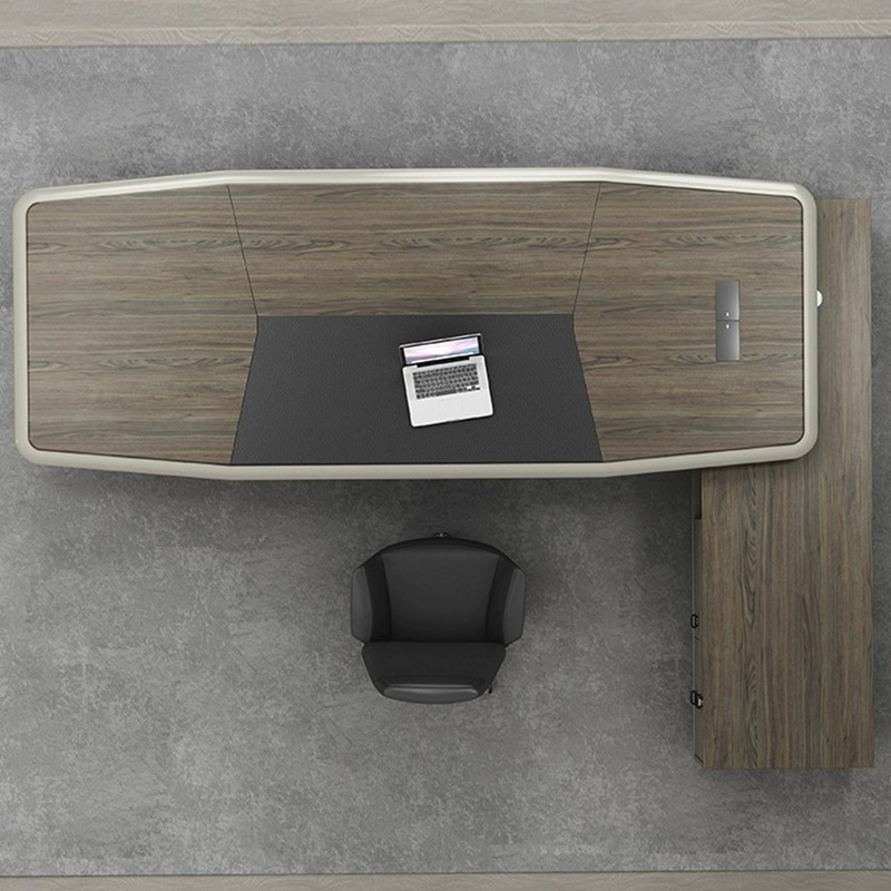 Foshan muebles de oficina jefe mesa presidente simple mesa de oficina de gerente de clase moderna mesa de oficina silla combinación