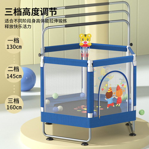 Trampoline for Home Use, Children's Indoor Baby Jumping Mat, Kids and Adult Fitness Trampoline with Safety Net, Family Jumping Trampoline Wholesale