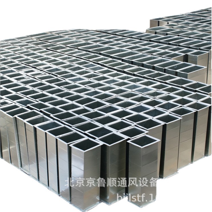 消防排烟通风管道镀锌风管 工业除尘排油烟304不锈钢共板法兰风管